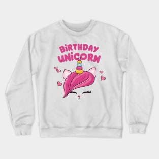 Cute Birthday Unicorn Gift Idea Crewneck Sweatshirt